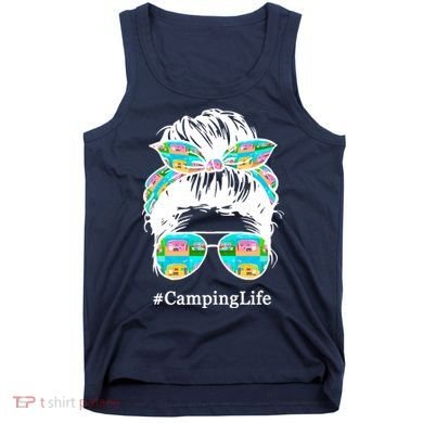 Camping Life Messy Hair Tank Top