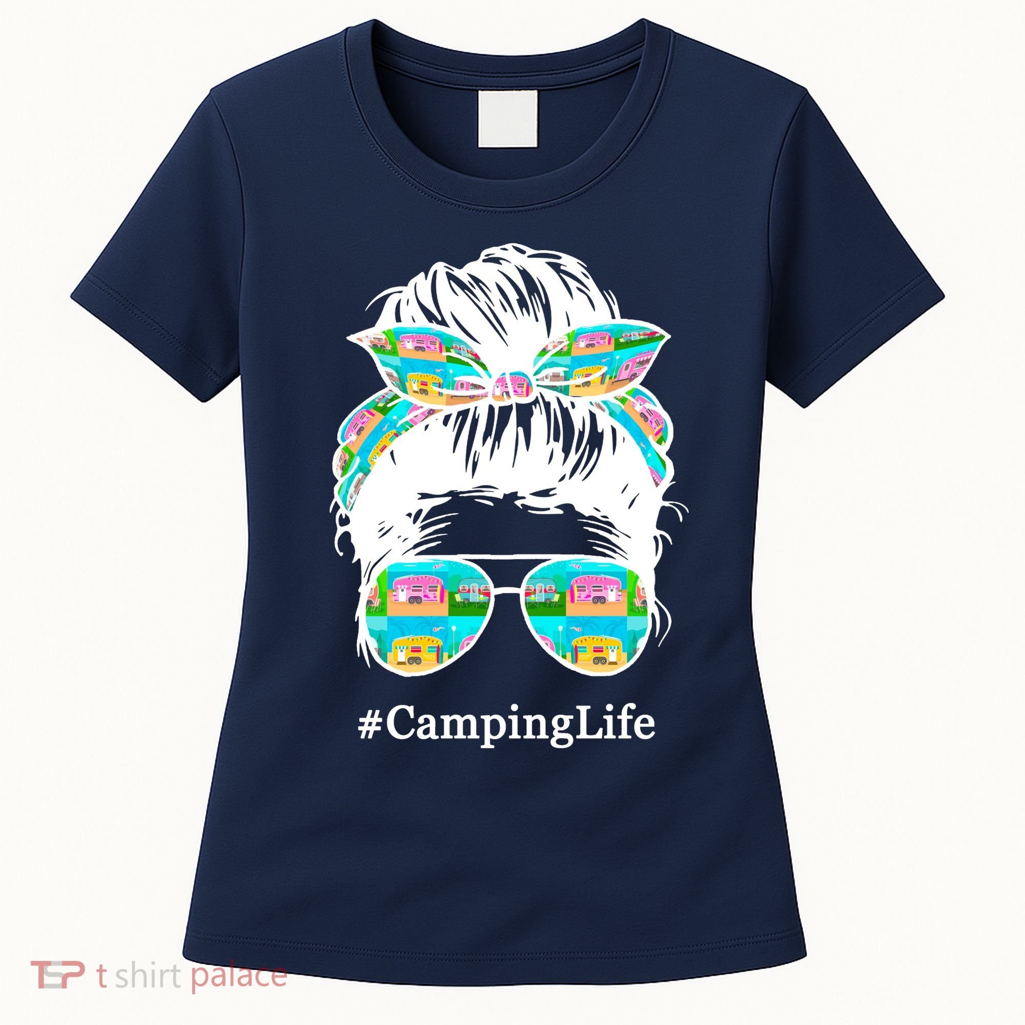 Camping Life Messy Hair Women's T-Shirt