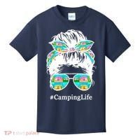 Camping Life Messy Hair Kids T-Shirt thumb 0