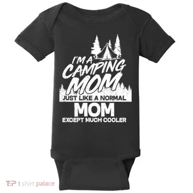 Camping Mom Baby Bodysuit