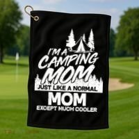 Camping Mom Golf Towel thumb 1
