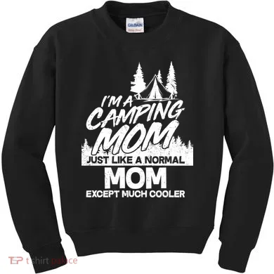 Camping Mom Kids Sweatshirt
