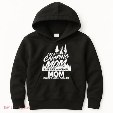 Camping Mom Kids Hoodie