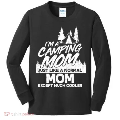 Camping Mom Kids Long Sleeve Shirt