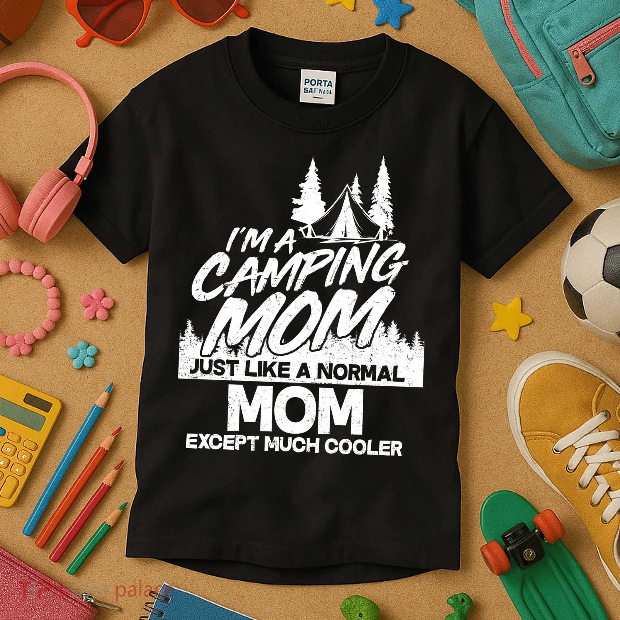 Camping Mom Kids T-Shirt
