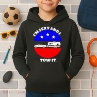 Camping RV I'm Sexy And I Tow It Kids Hoodie thumb 2