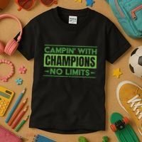 Camping With Champions Kids T-Shirt thumb 3