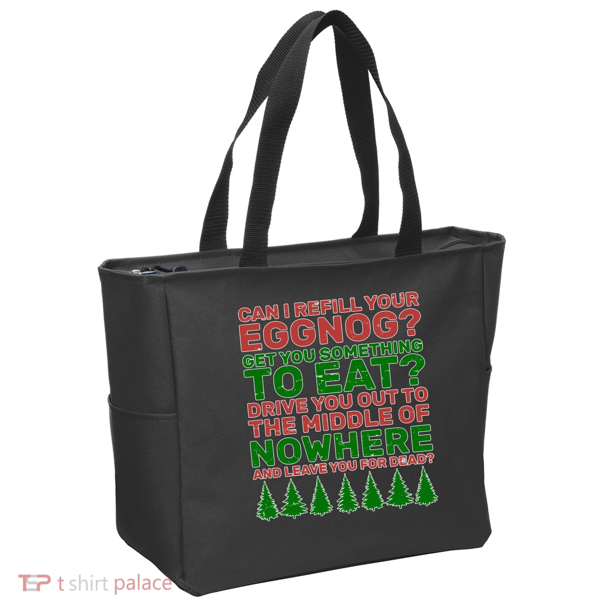 Can I Refill Your Eggnog Funny Christmas Tote Bag