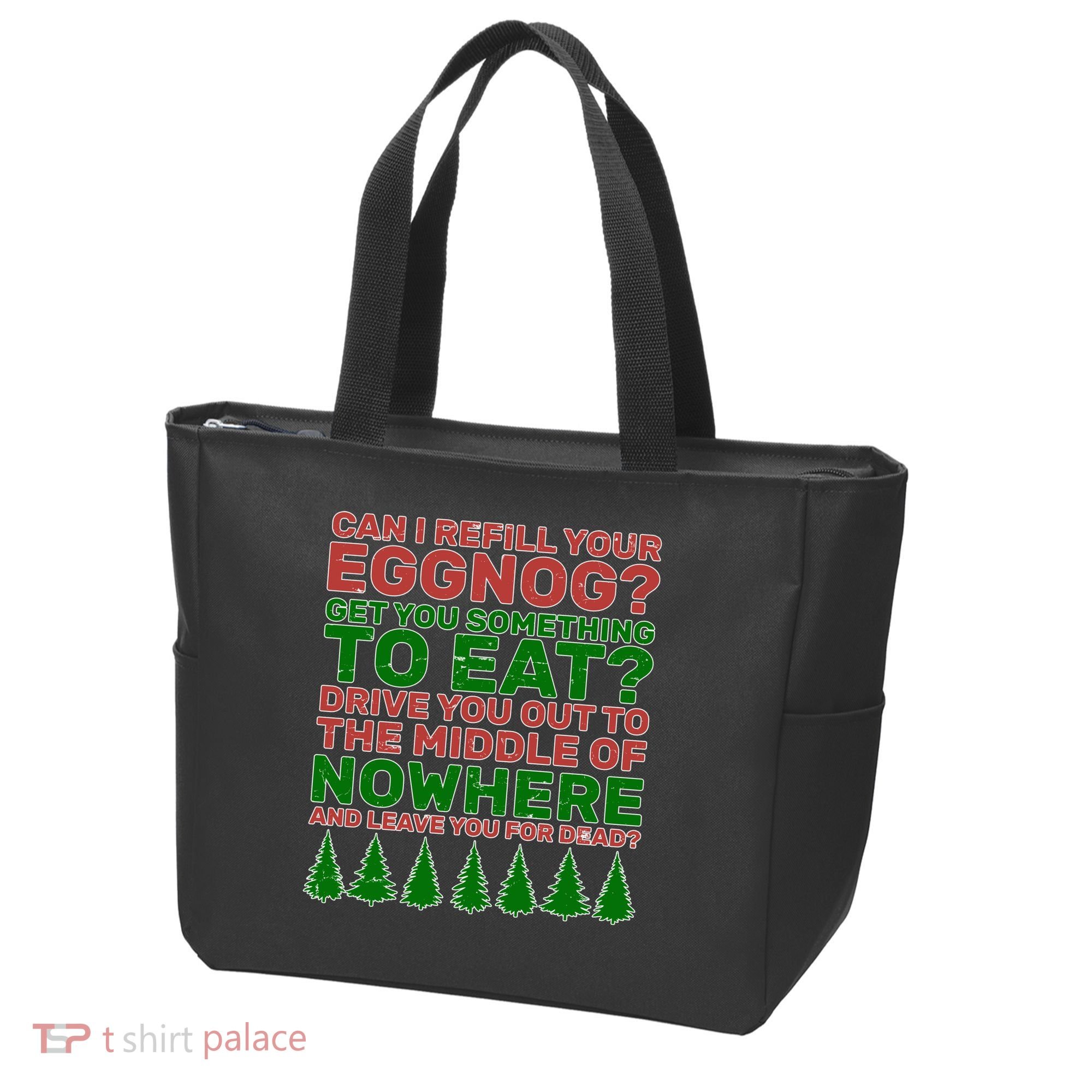 Can I Refill Your Eggnog Funny Christmas Tote Bag