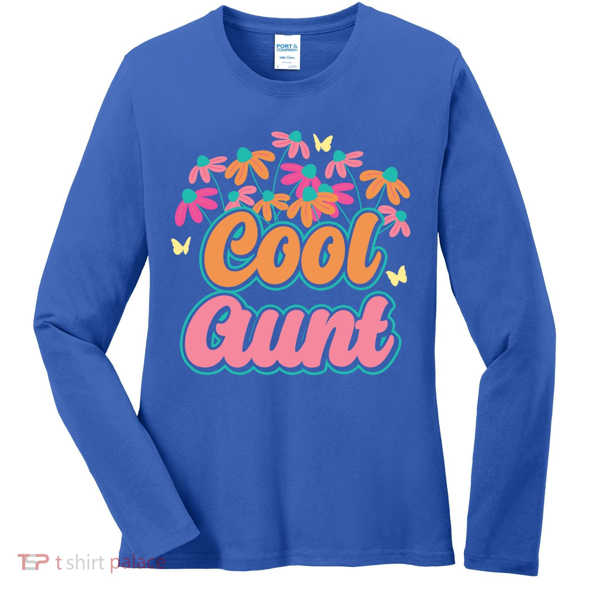 Cool Aunt Niece Nephew Auntie Nephews Gift Women's Long Sleeve Shirt