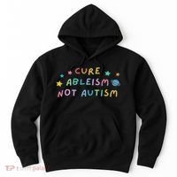 Cure Ableism Not Autism Autism Awareness Cute Hoodie thumb 0