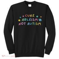 Cure Ableism Not Autism Autism Awareness Cute Sweatshirt thumb 0