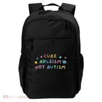 Cure Ableism Not Autism Autism Awareness Cute Backpack thumb 0
