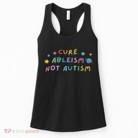 Cure Ableism Not Autism Autism Awareness Cute Women's Tank Top thumb 0