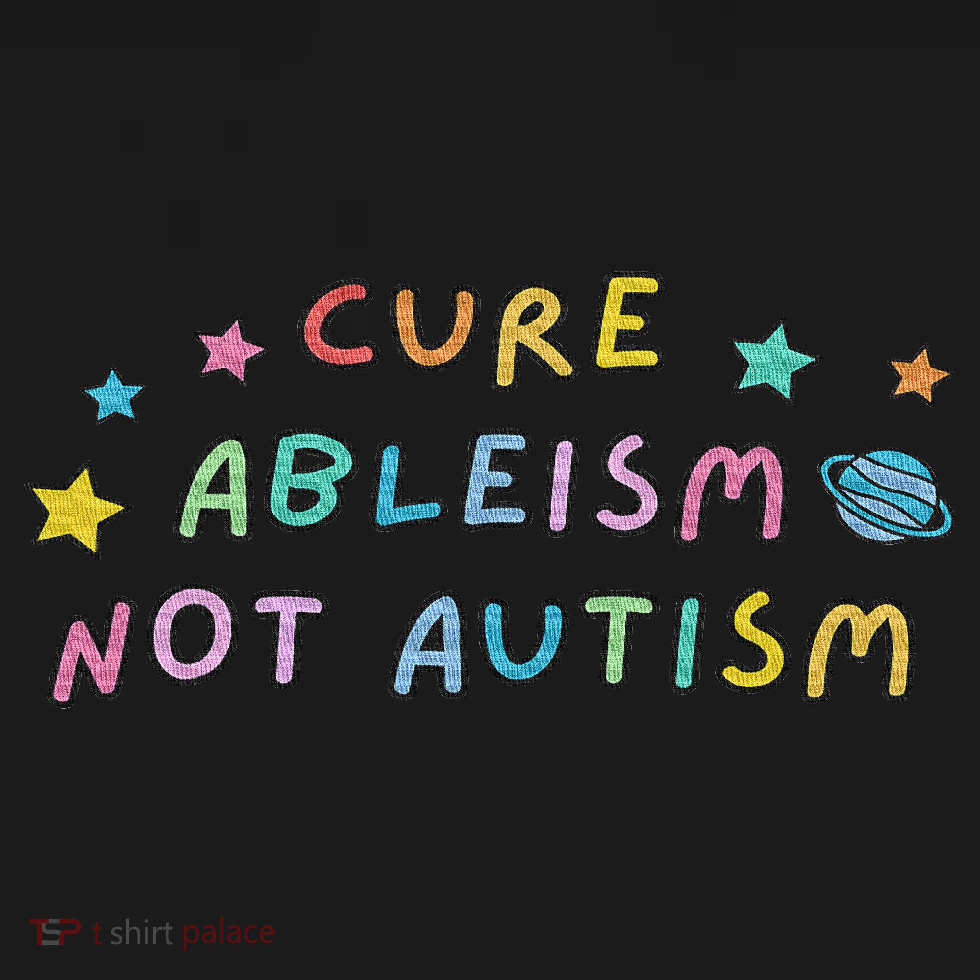 Cure Ableism Not Autism Autism Awareness Cute Women's Tank Top