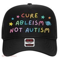 Cure Ableism Not Autism Autism Awareness Cute Hat thumb 0