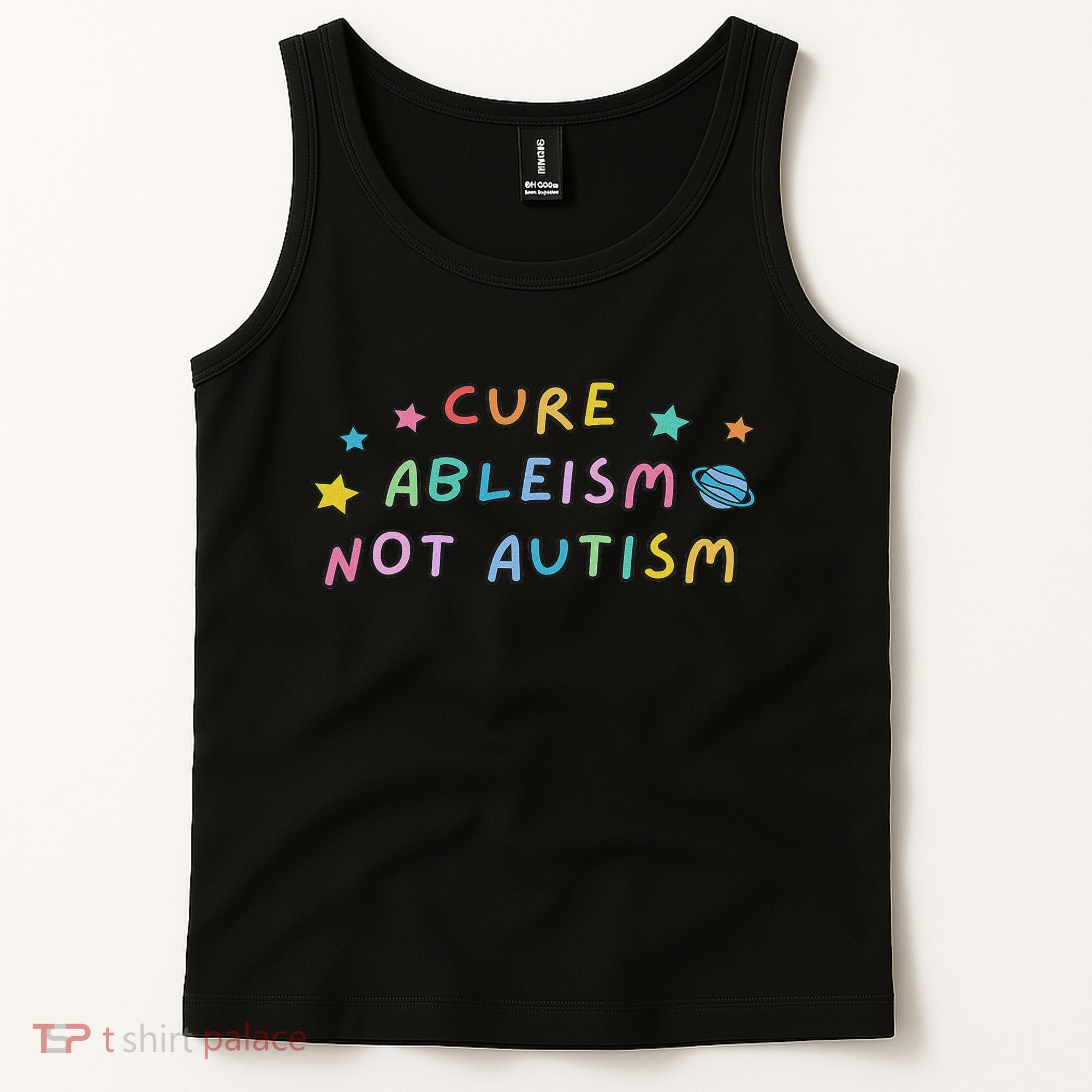Cure Ableism Not Autism Autism Awareness Cute Tank Top