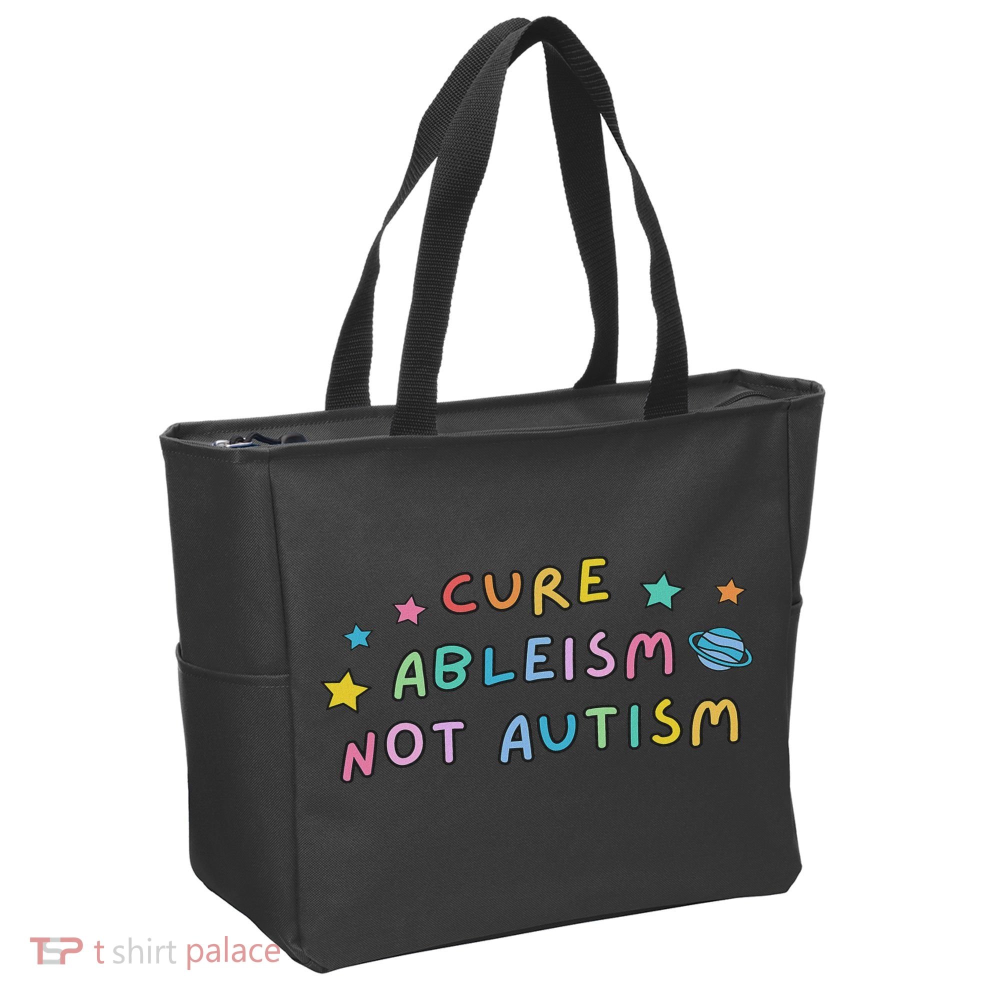 Cure Ableism Not Autism Autism Awareness Cute Tote Bag