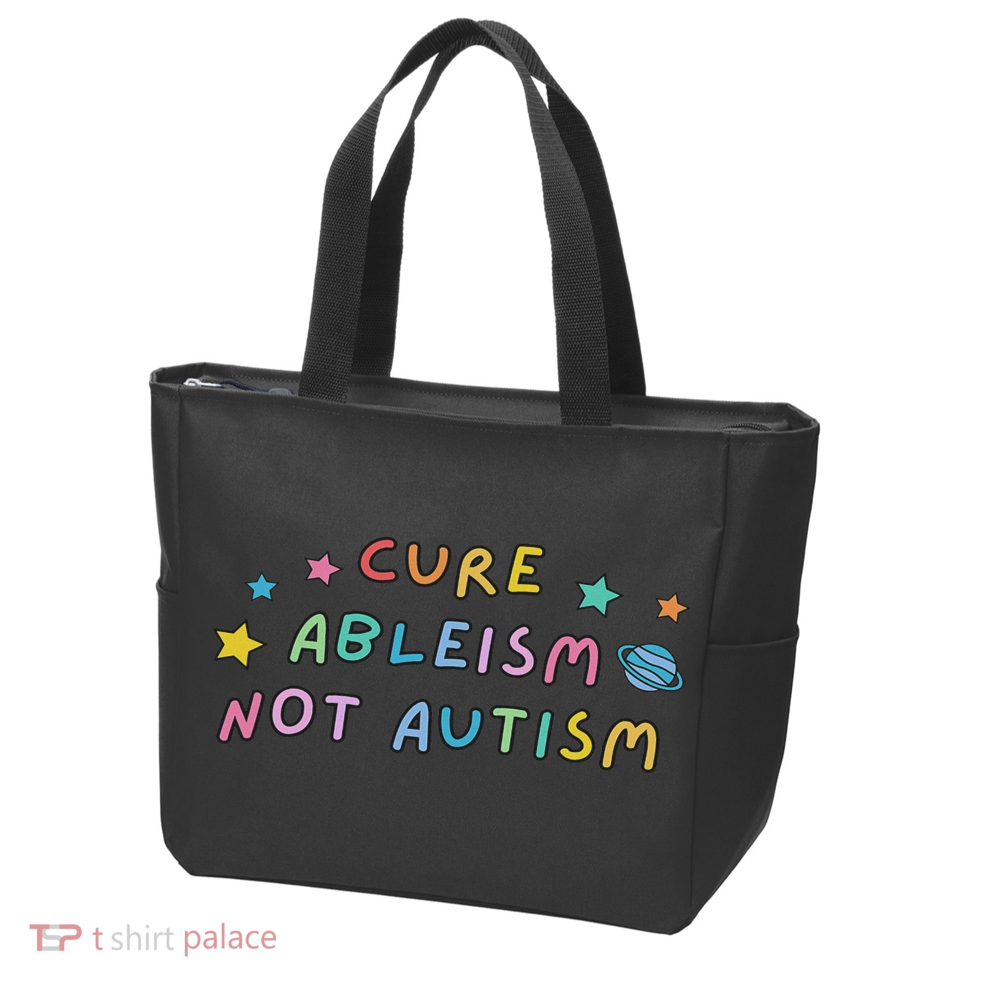 Cure Ableism Not Autism Autism Awareness Cute Tote Bag