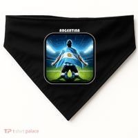 Cool Argentina National Soccer Team With Flag USA-Made Doggie Bandana thumb 0