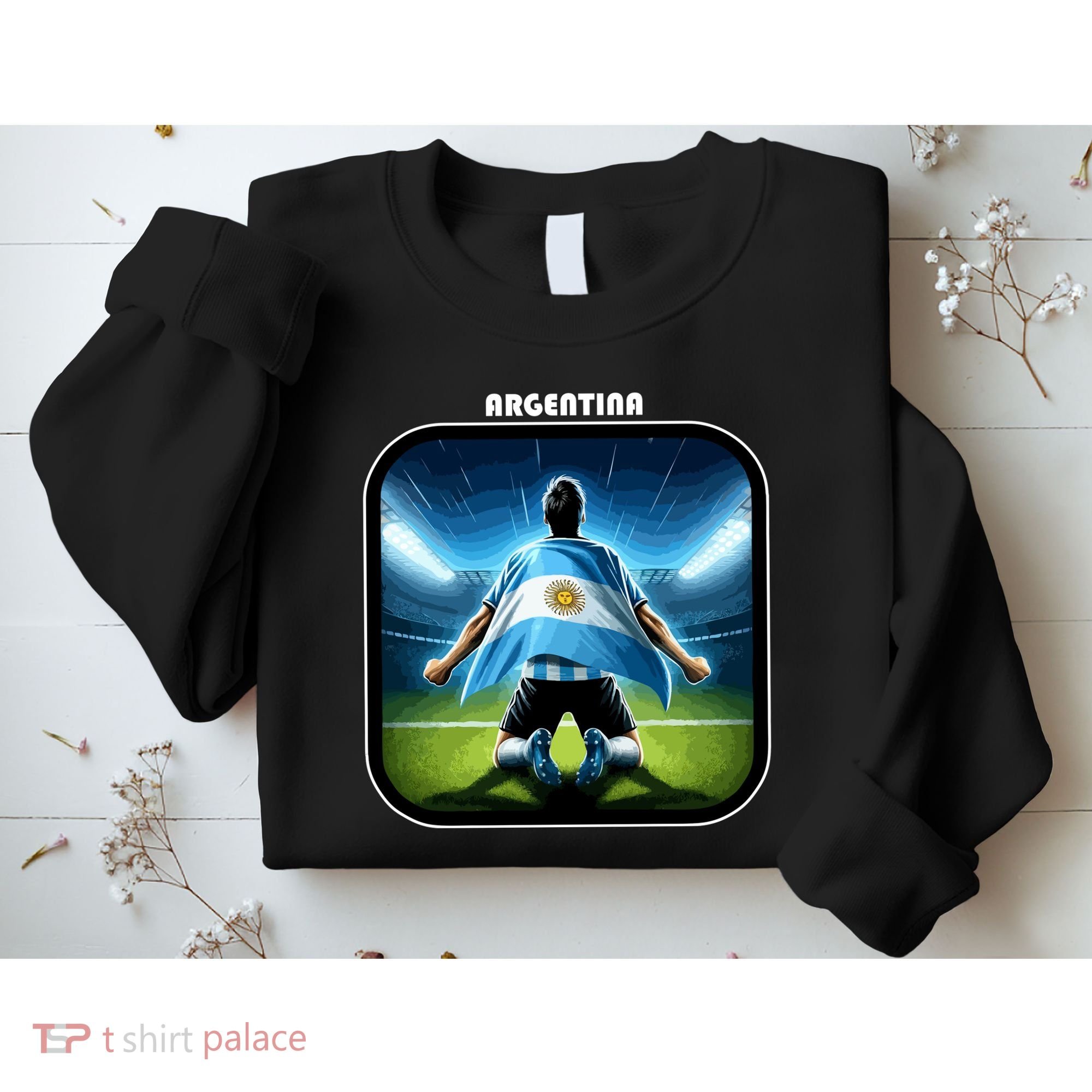Cool Argentina National Soccer Team With Flag Sweatshirt