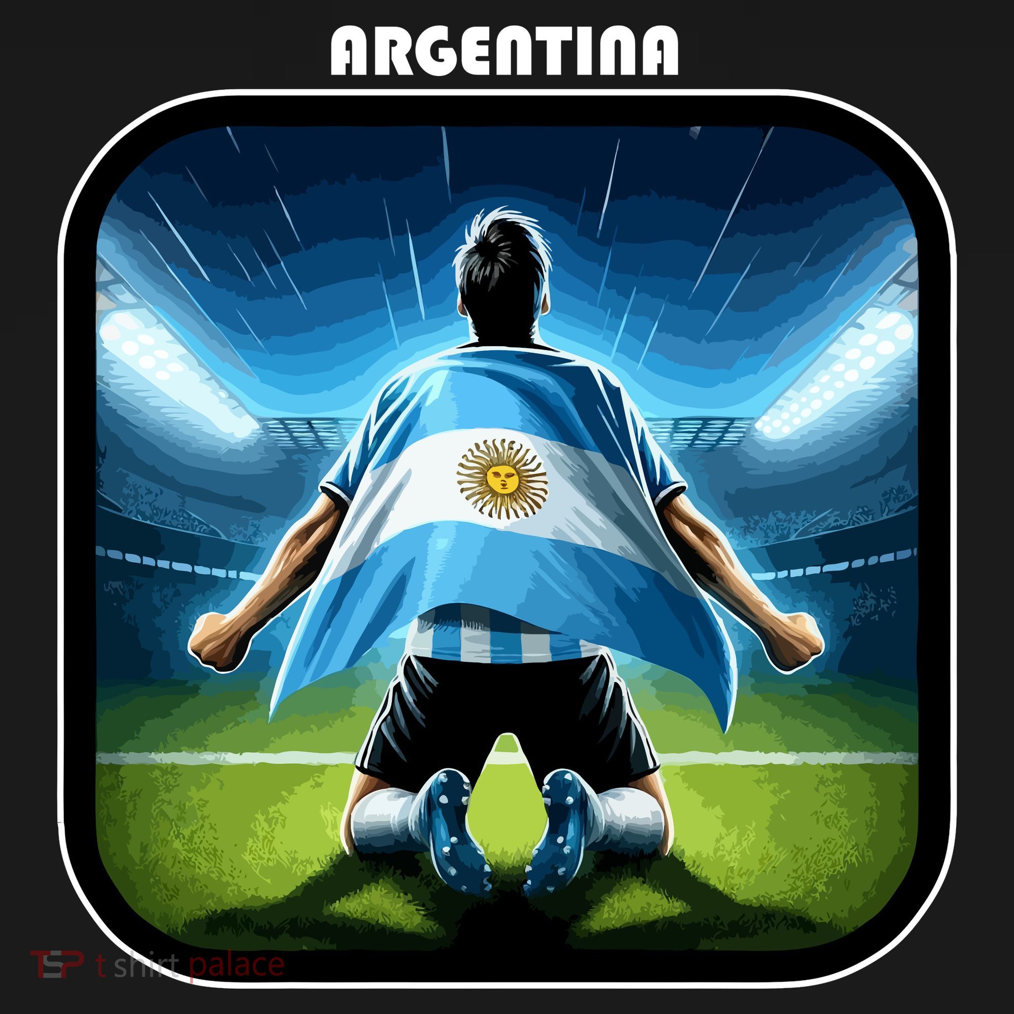 Cool Argentina National Soccer Team With Flag Sweatshirt