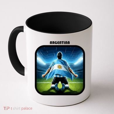 Cool Argentina National Soccer Team With Flag Coffee Mug