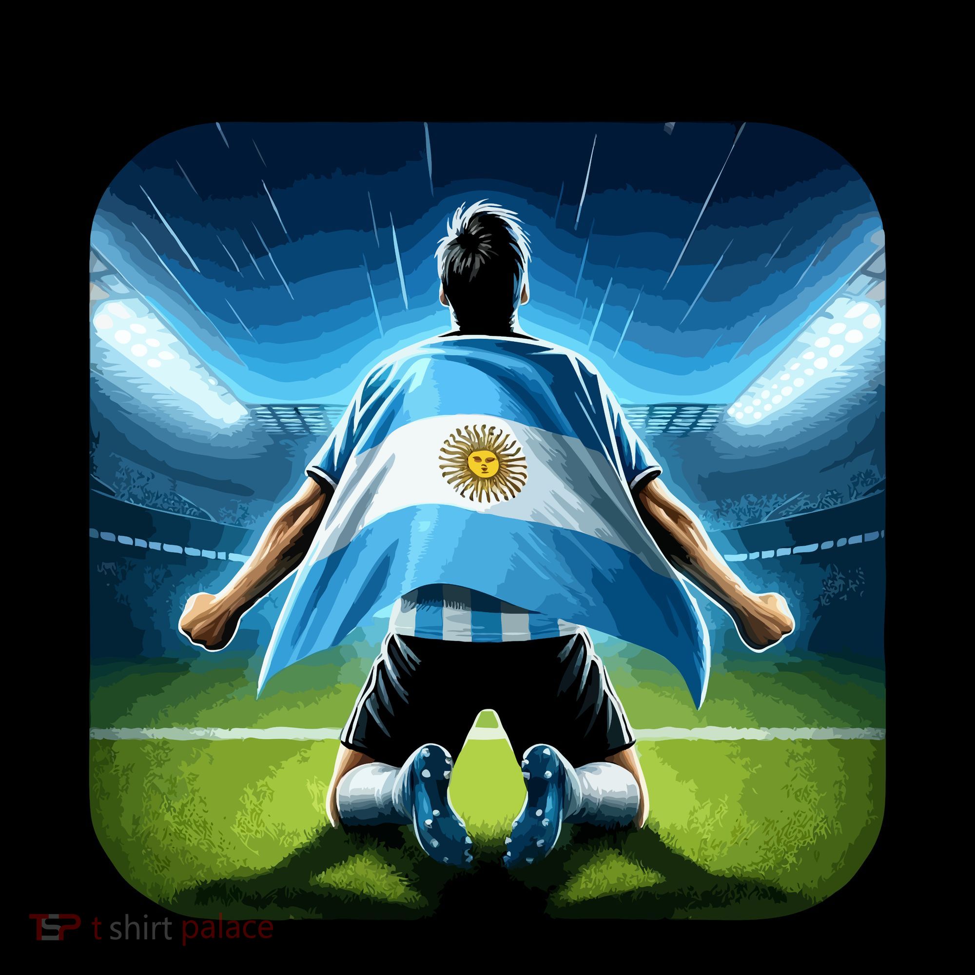 Cool Argentina National Soccer Team With Flag Coffee Mug