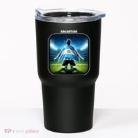 Cool Argentina National Soccer Team With Flag Tumbler thumb 0