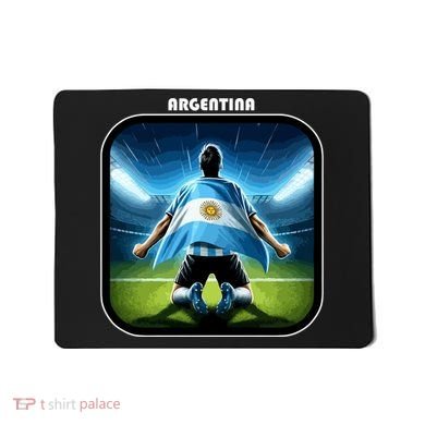 Cool Argentina National Soccer Team With Flag Mousepad
