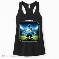 Cool Argentina National Soccer Team With Flag Women's Tank Top thumb 0