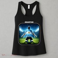 Cool Argentina National Soccer Team With Flag Women's Tank Top thumb 3
