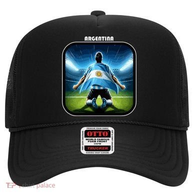 Cool Argentina National Soccer Team With Flag Hat