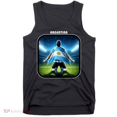 Cool Argentina National Soccer Team With Flag Tank Top
