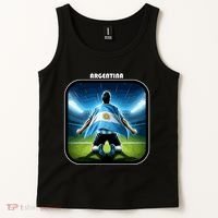 Cool Argentina National Soccer Team With Flag Tank Top thumb 2