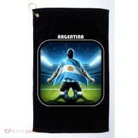 Cool Argentina National Soccer Team With Flag Golf Towel thumb 0