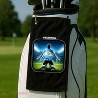 Cool Argentina National Soccer Team With Flag Golf Towel thumb 2