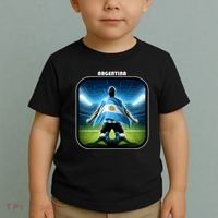 Cool Argentina National Soccer Team With Flag Toddler T-Shirt thumb 2