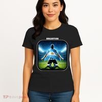 Cool Argentina National Soccer Team With Flag Women's T-Shirt thumb 4