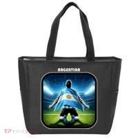 Cool Argentina National Soccer Team With Flag Tote Bag thumb 0