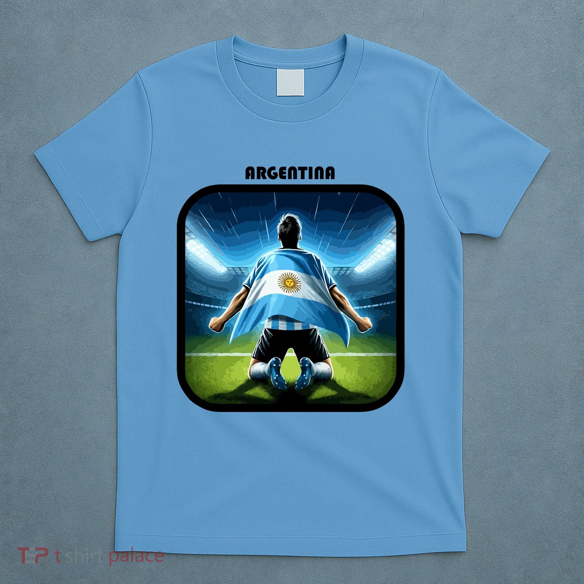 Cool Argentina National Soccer Team With Flag T-Shirt