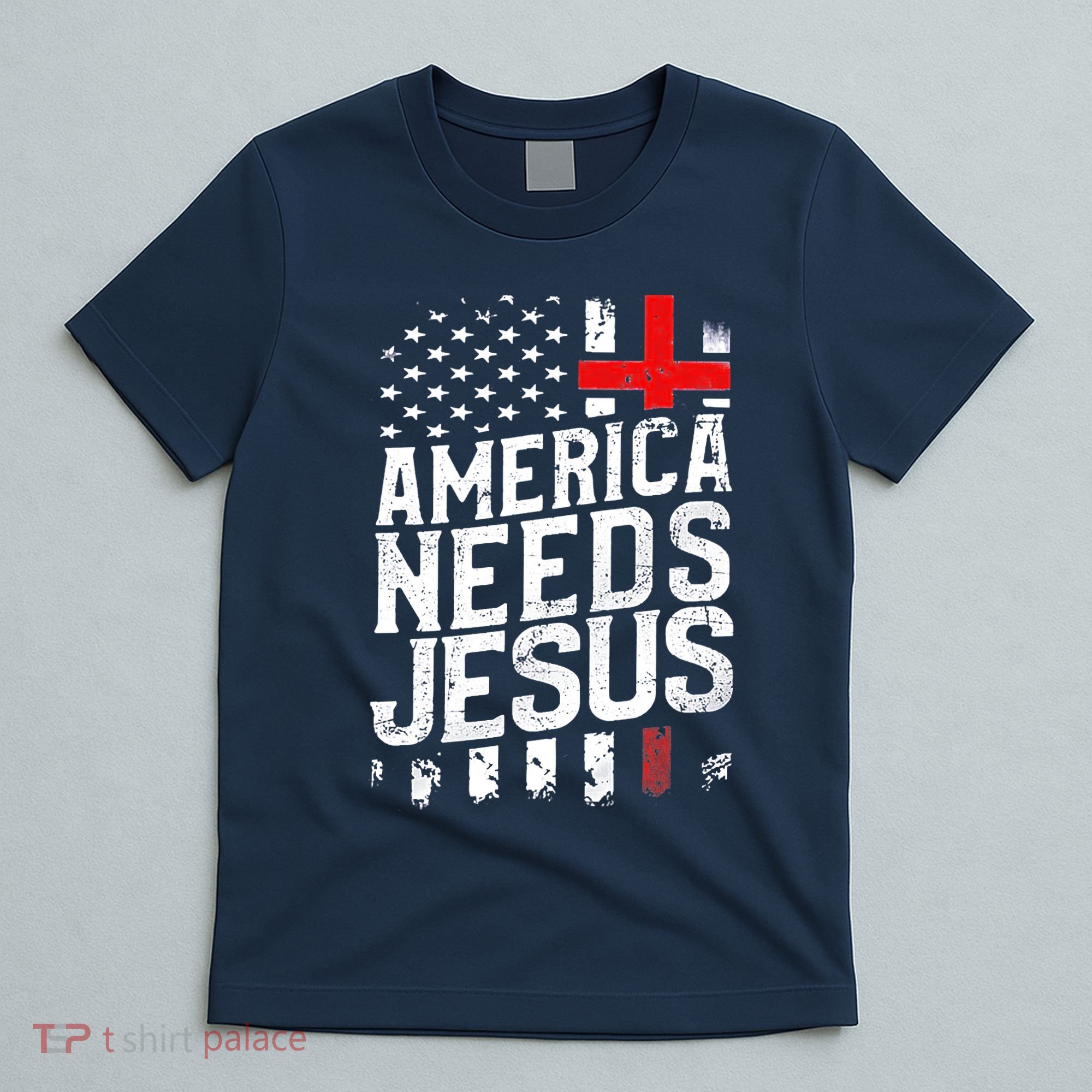 Christian America Needs Jesus Vintage T-Shirt