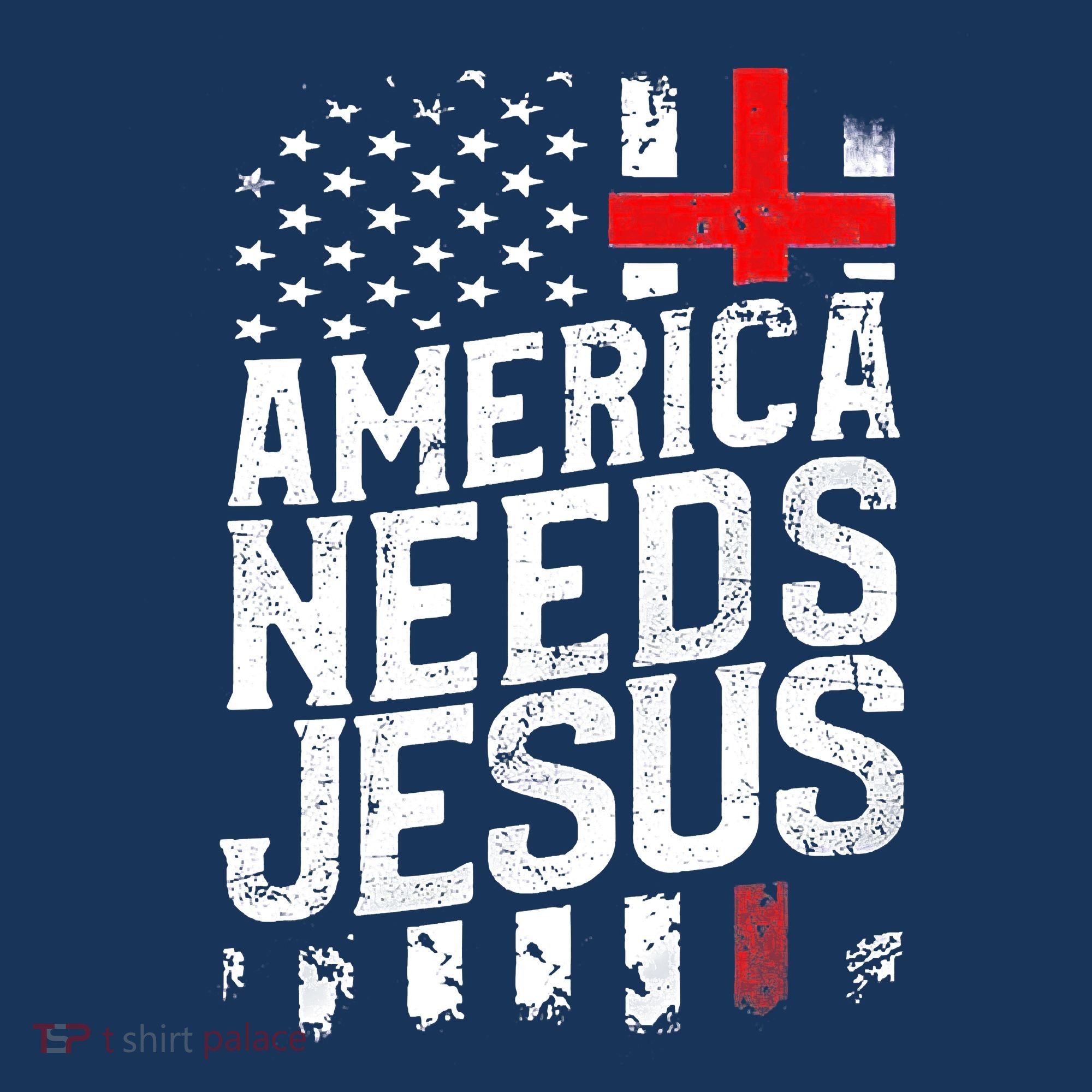Christian America Needs Jesus Vintage T-Shirt