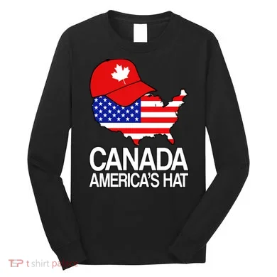 Canada America's Hat Long Sleeve Shirt