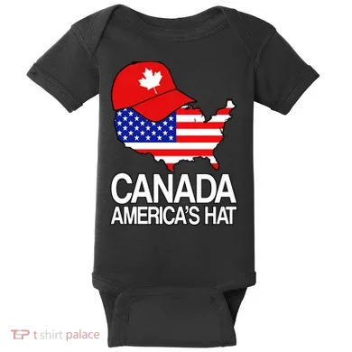 Canada America's Hat Baby Bodysuit
