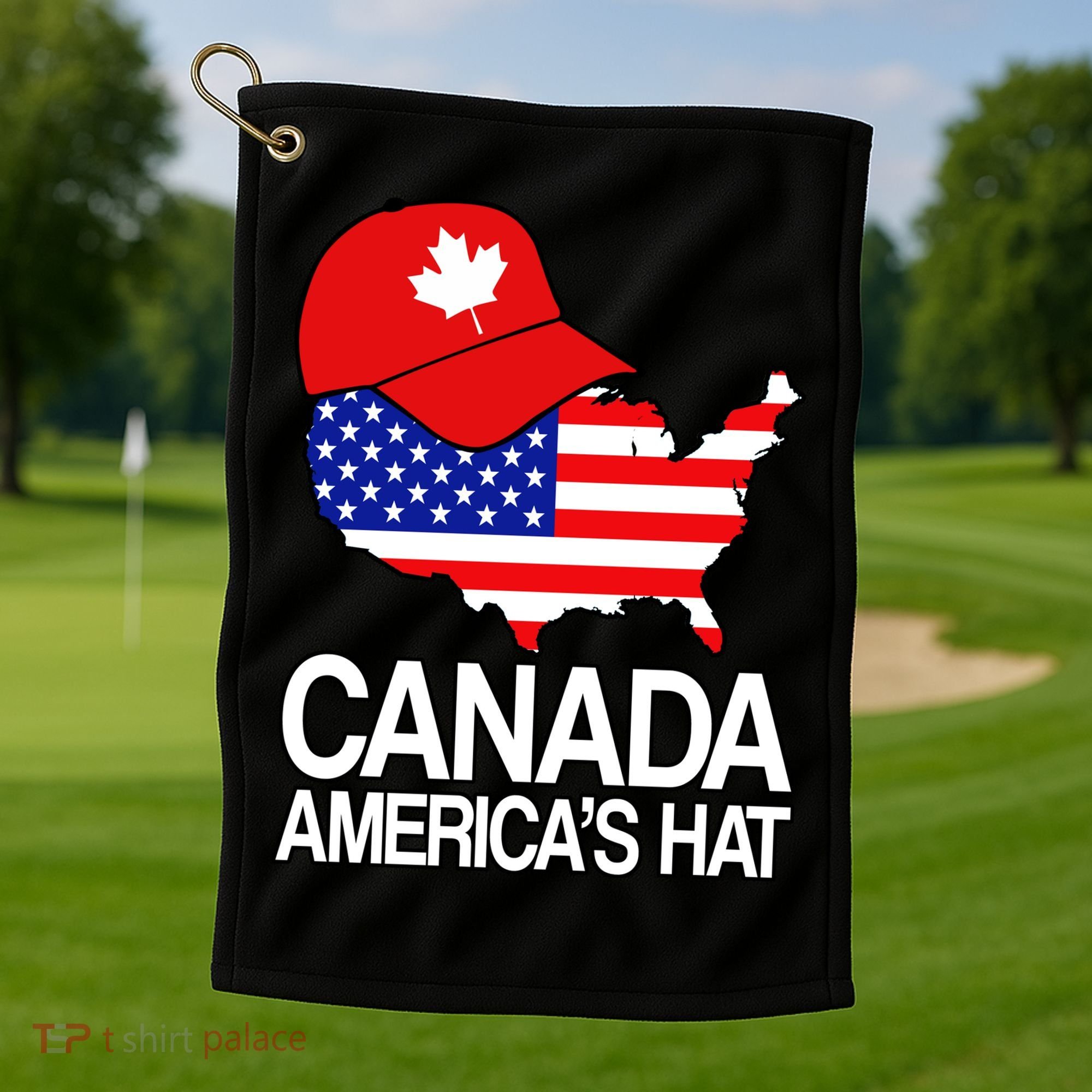 Canada America's Hat Golf Towel