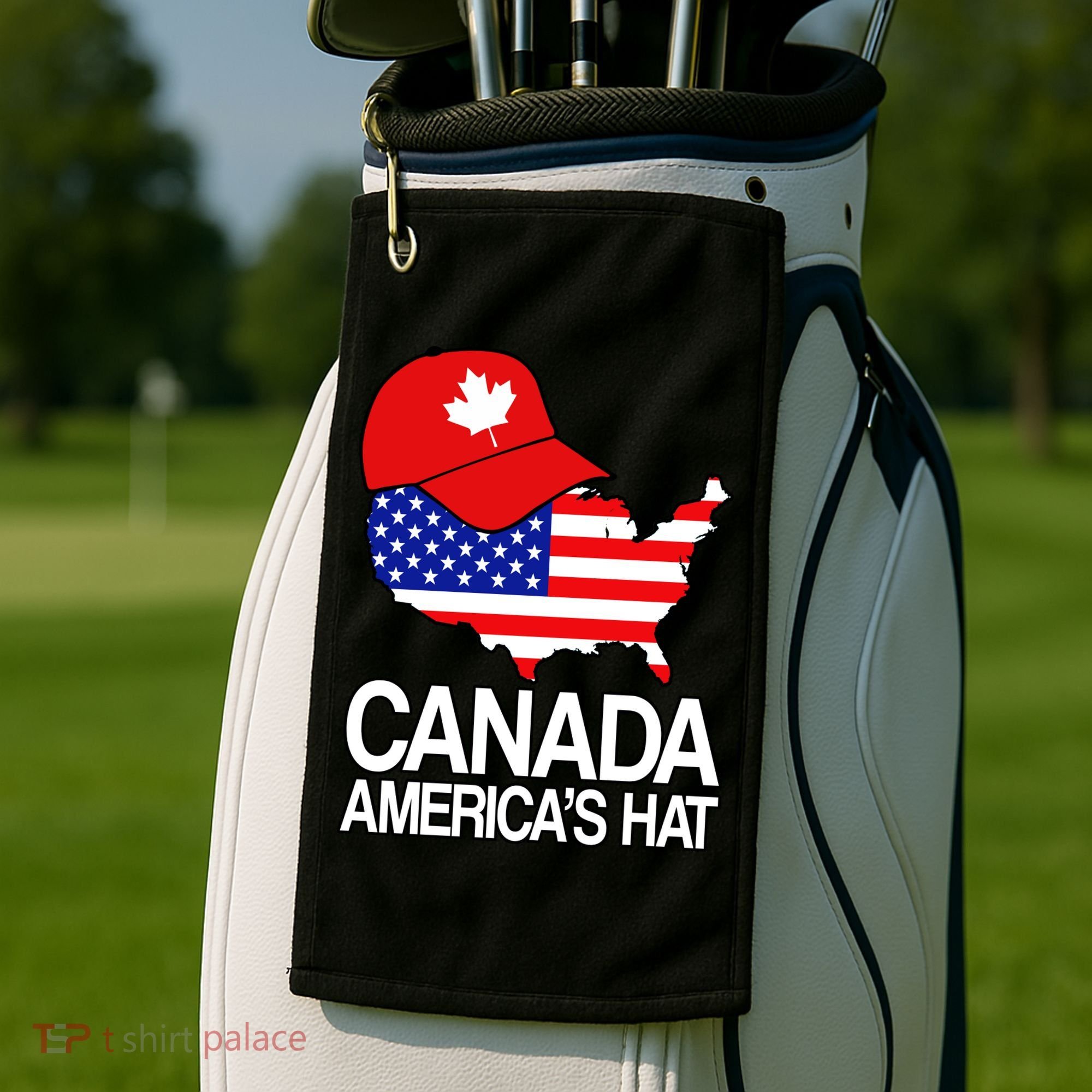 Canada America's Hat Golf Towel