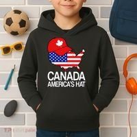 Canada America's Hat Kids Hoodie thumb 2