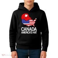 Canada America's Hat Kids Hoodie thumb 4