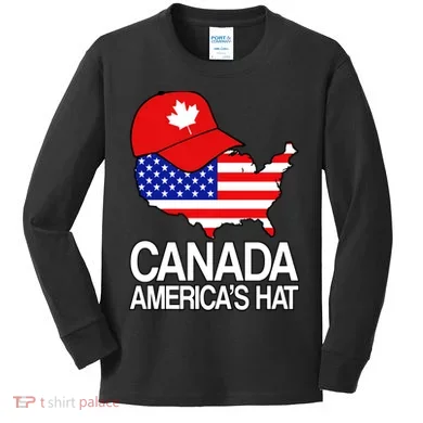 Canada America's Hat Kids Long Sleeve Shirt